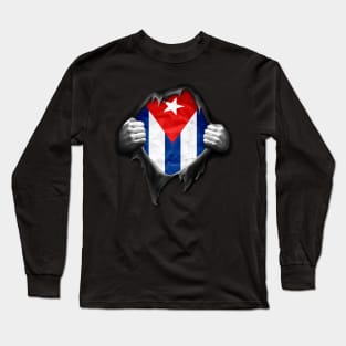 Cuba Flag. Proud Cuban Long Sleeve T-Shirt